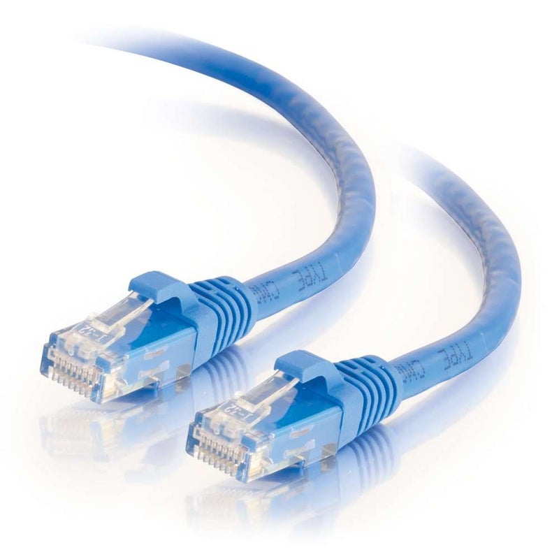 C2G Legrand Cat6 Ethernet Cable, Snagless Unshielded Cat6 Patch Cable, Blue Network Patch Cable, 12 Foot Snagless UTP Ethernet Cable, 1 Count, C2G 03978 - Image 2